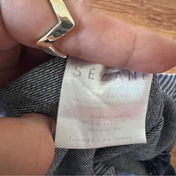 Sezane Flare Denim Jeans 1973 Brut Size 29 Dark Wash - Picture 10 of 12